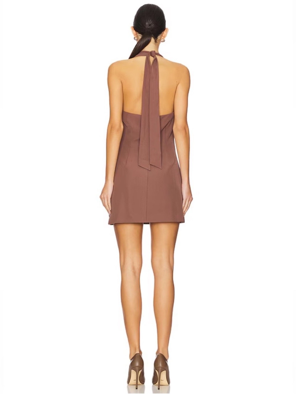The Wolf Gang Irida Vest Dress Chocolate Brown S NWT - Picture 6 of 8